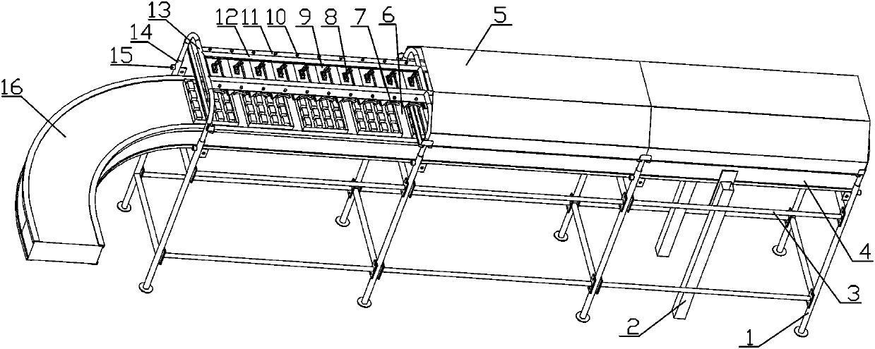 Bio-fertilizer drying transmission production line