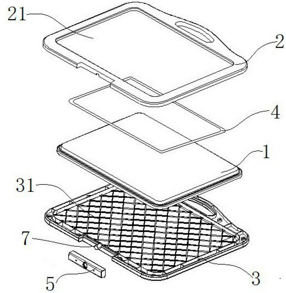 A chopping board assembly capable of preventing deformation and cracking