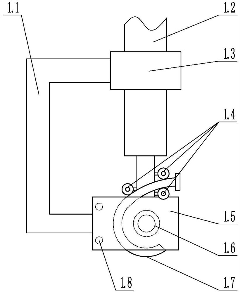 A leaf spring online bushing press-fitting equipment