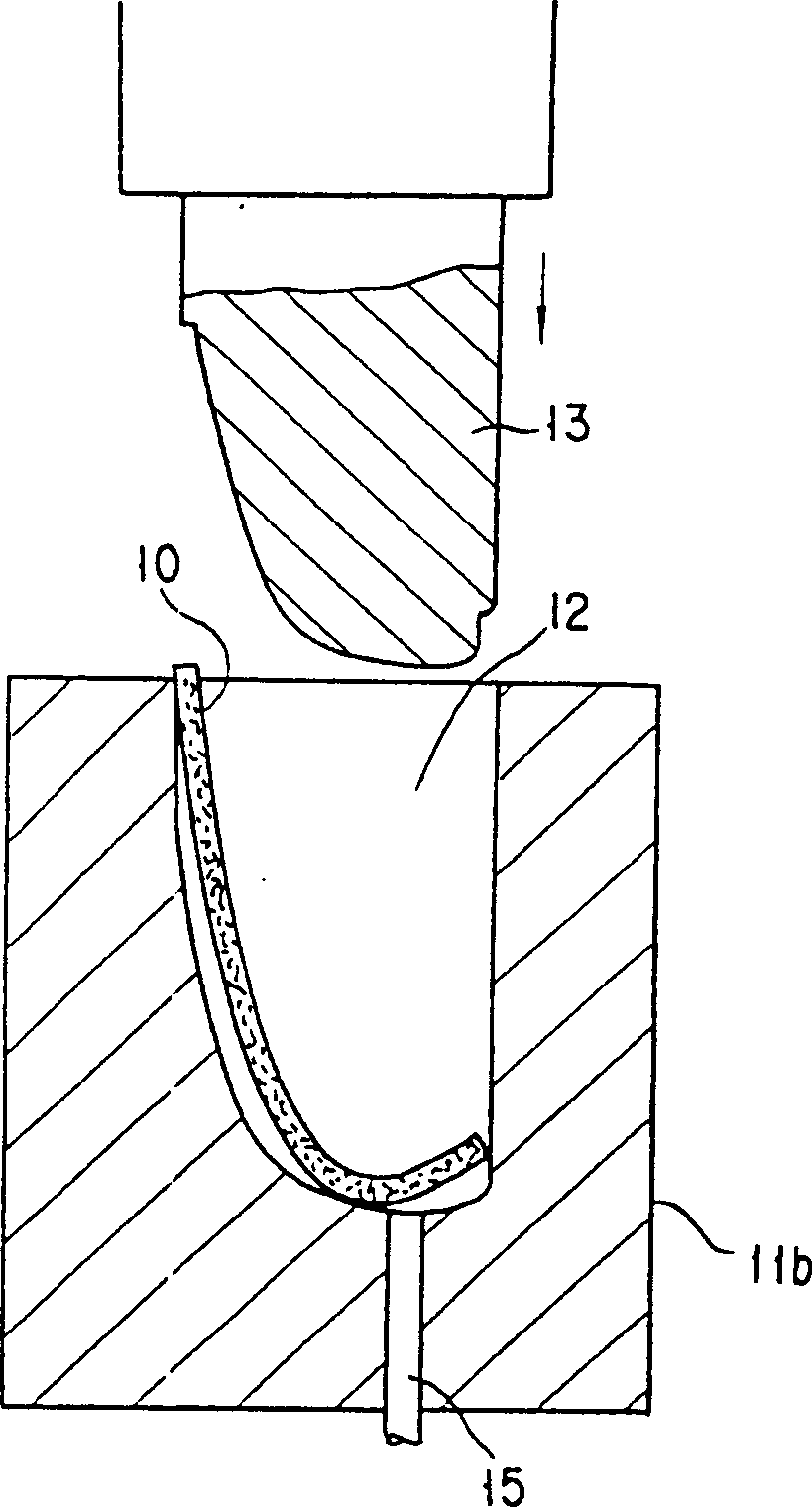 Protective shoe toecap made of long fiber reinforced thermoplastic resin and manufacture thereof