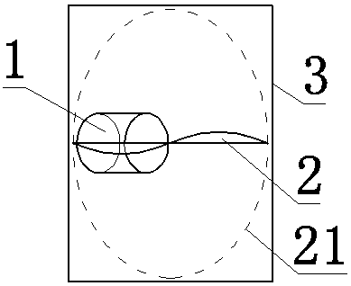 A square tube fan for cooling the engine