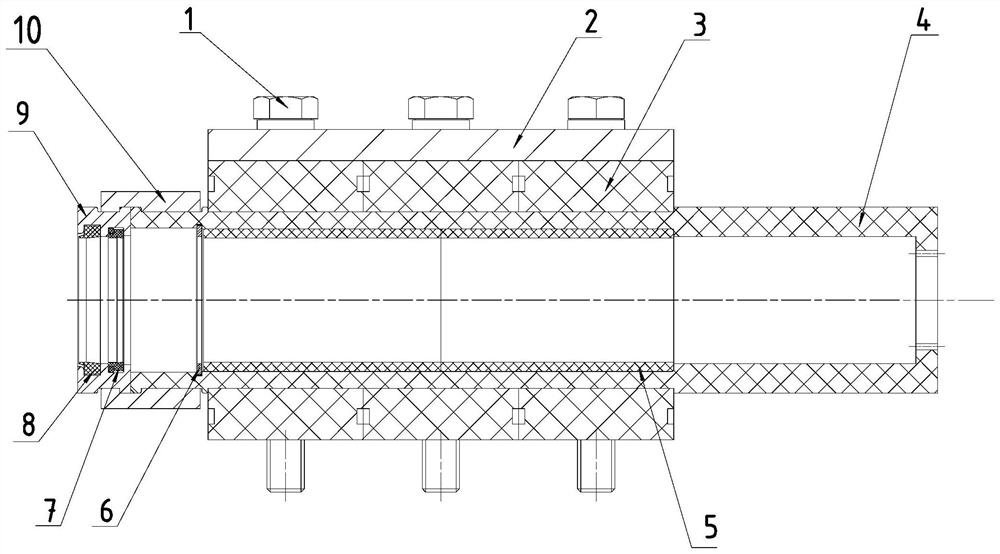 Maintenance-free transverse moving bearing seat with vibration reduction and automatic aligning functions