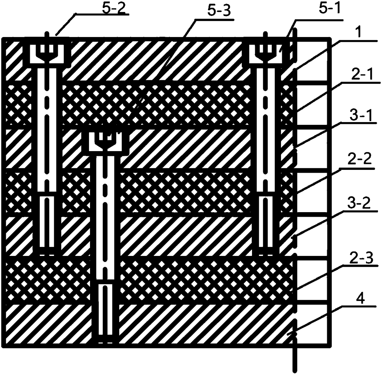 Vibration reduction and noise reduction device with blocking type structure