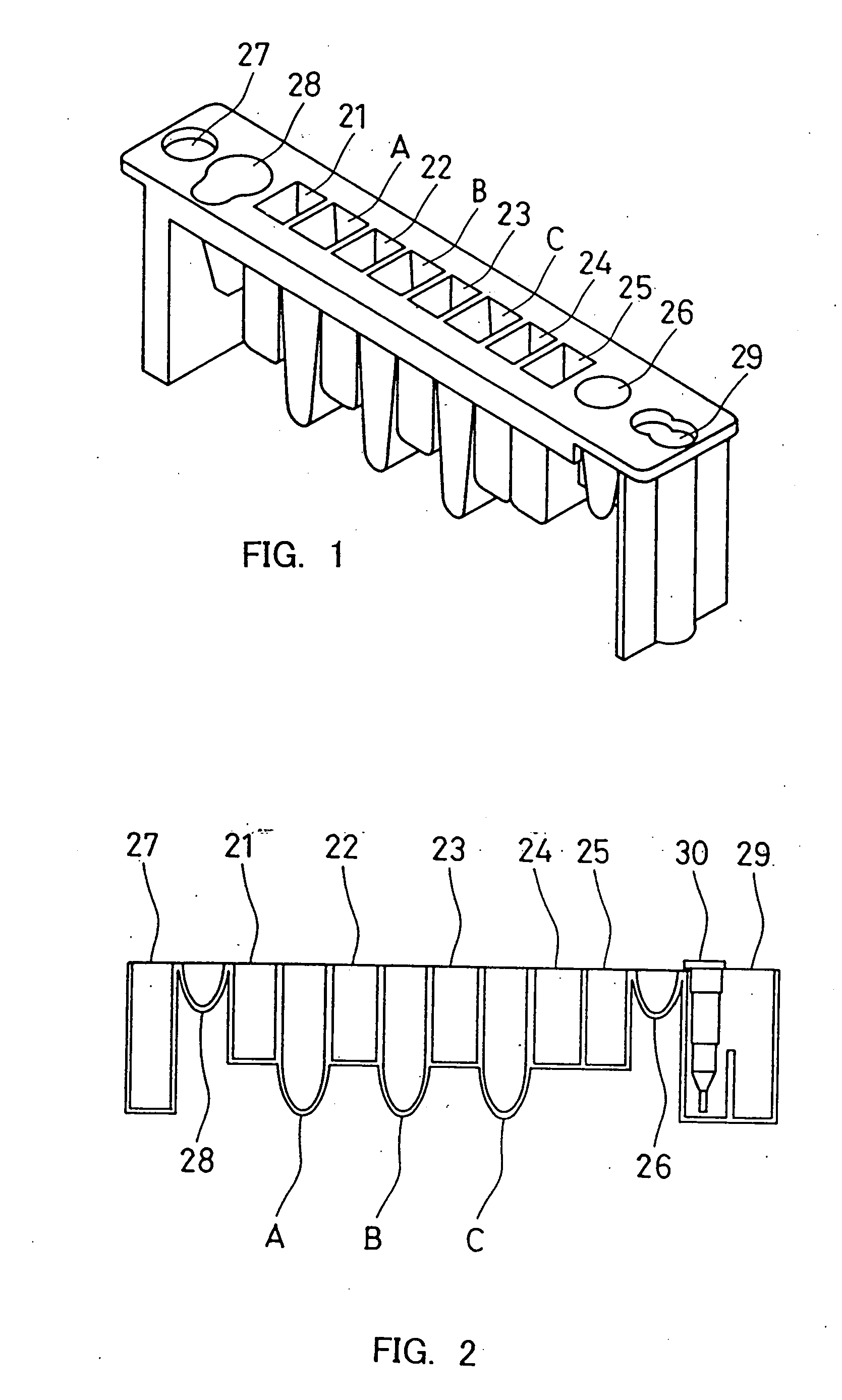 Measuring equipment and measuring method using cartridge container, and program recording medium