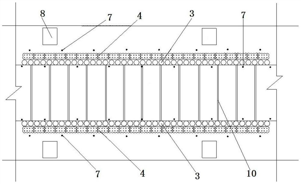 Chemical improvement curtain and well point dewatering foundation pit water stop structure and construction method