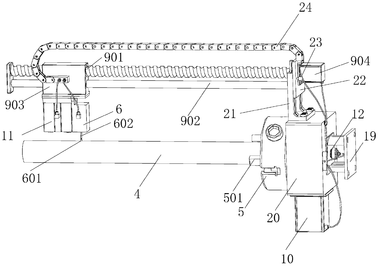 Geological rock core space attitude restoration device