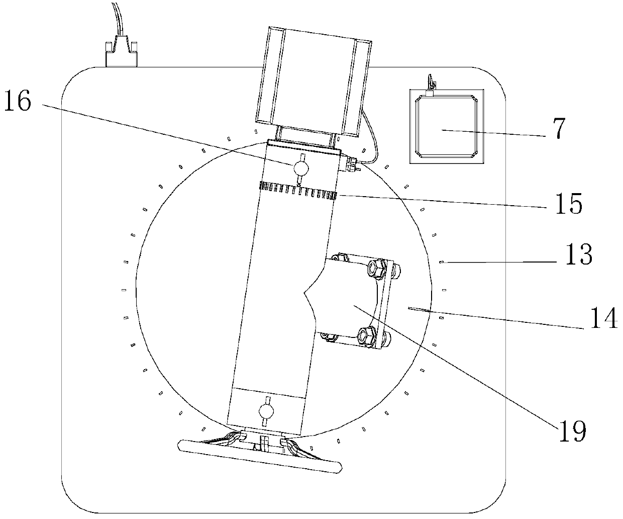 Geological rock core space attitude restoration device