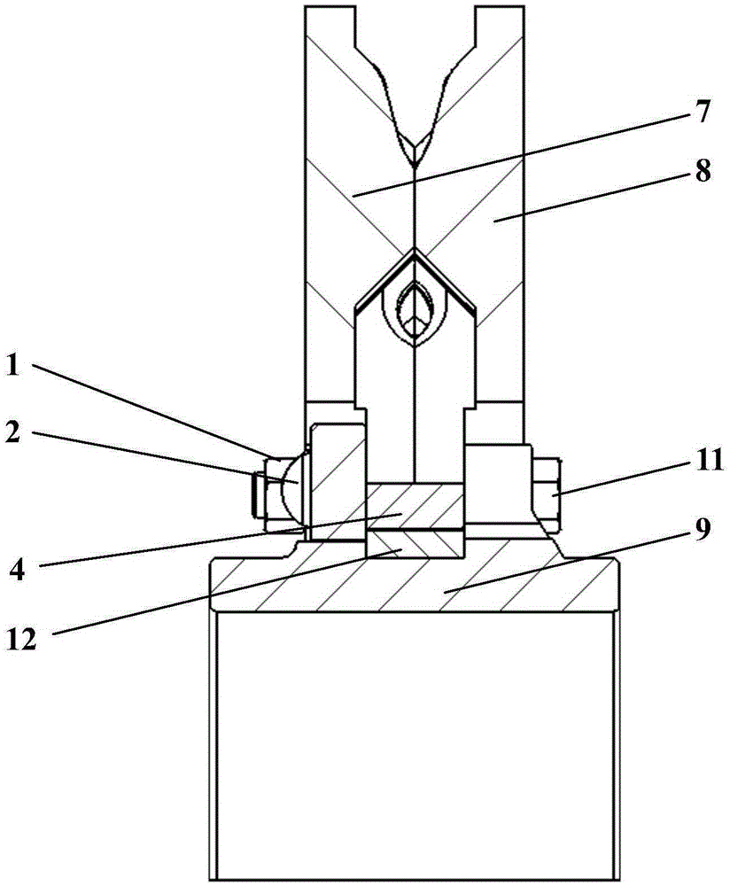 Connecting structure of shaft-mounted brake disc and disc hub of railway vehicle