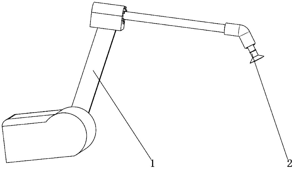 Automatic robot spraying device