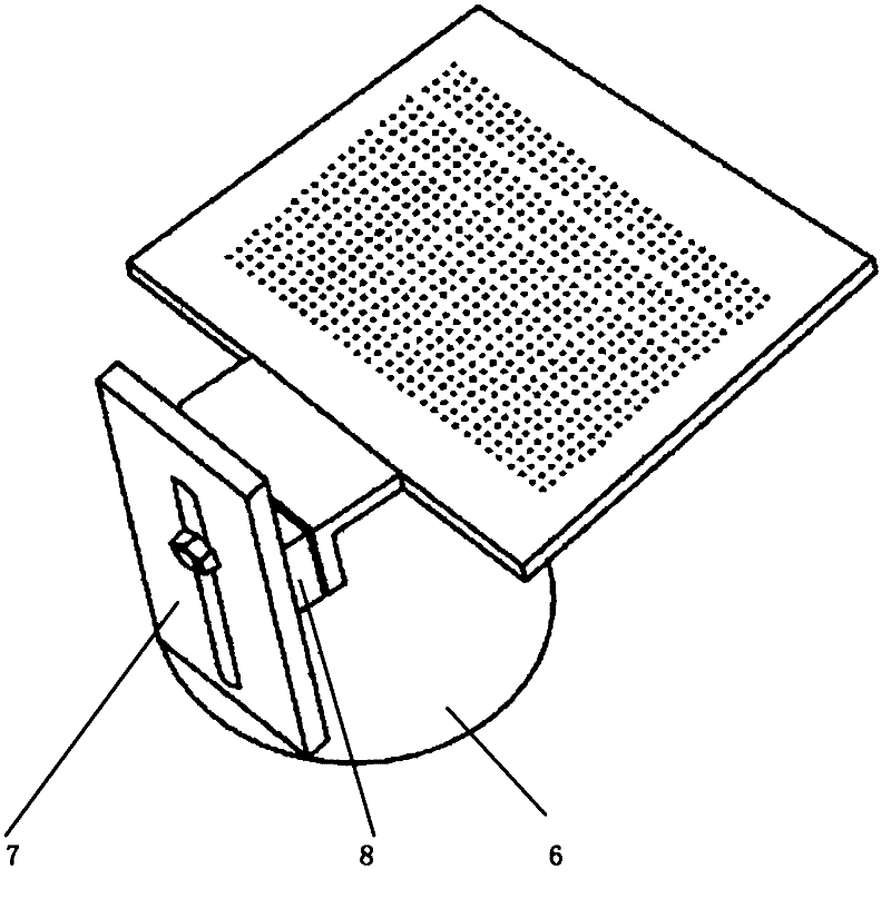 PIV calibration target support adjustment mechanism