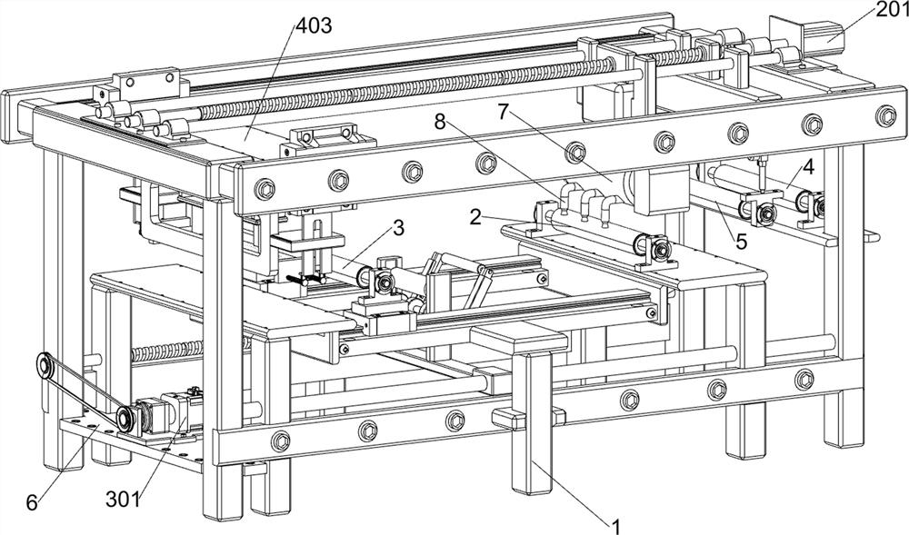 Processing machine for graphene elastic mesh reinforced carbon fiber fishing rod