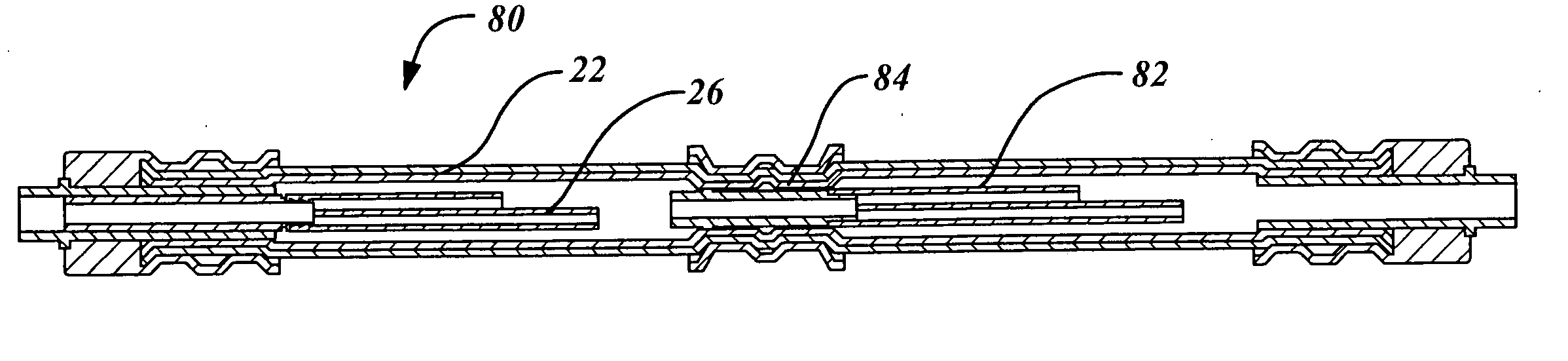 Multiple channel conduit hydraulic noise attenuation device