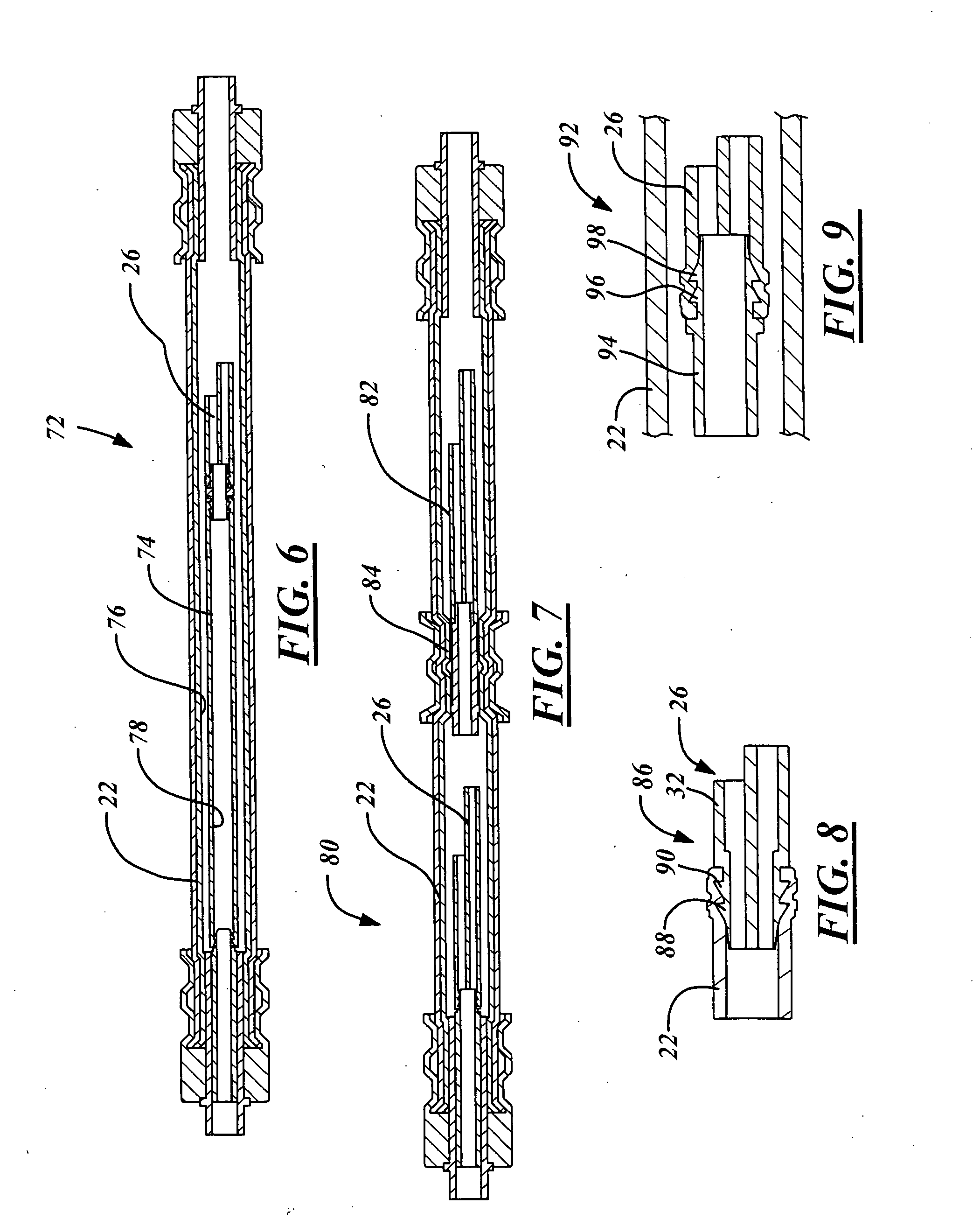 Multiple channel conduit hydraulic noise attenuation device