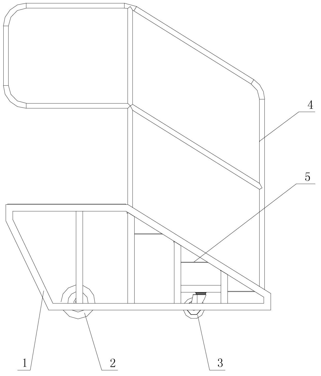 Deck ladder for follow-up horizontal ship