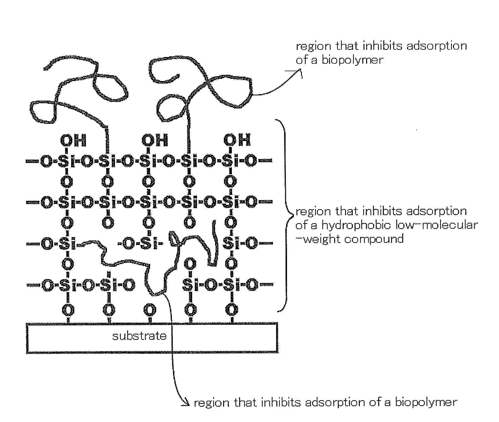 Biochemical instrument having surface that inhibits nonspecific adsorption