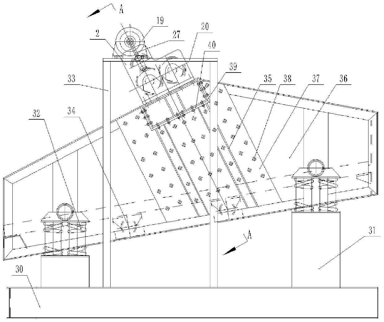 Heavy vibration screening equipment