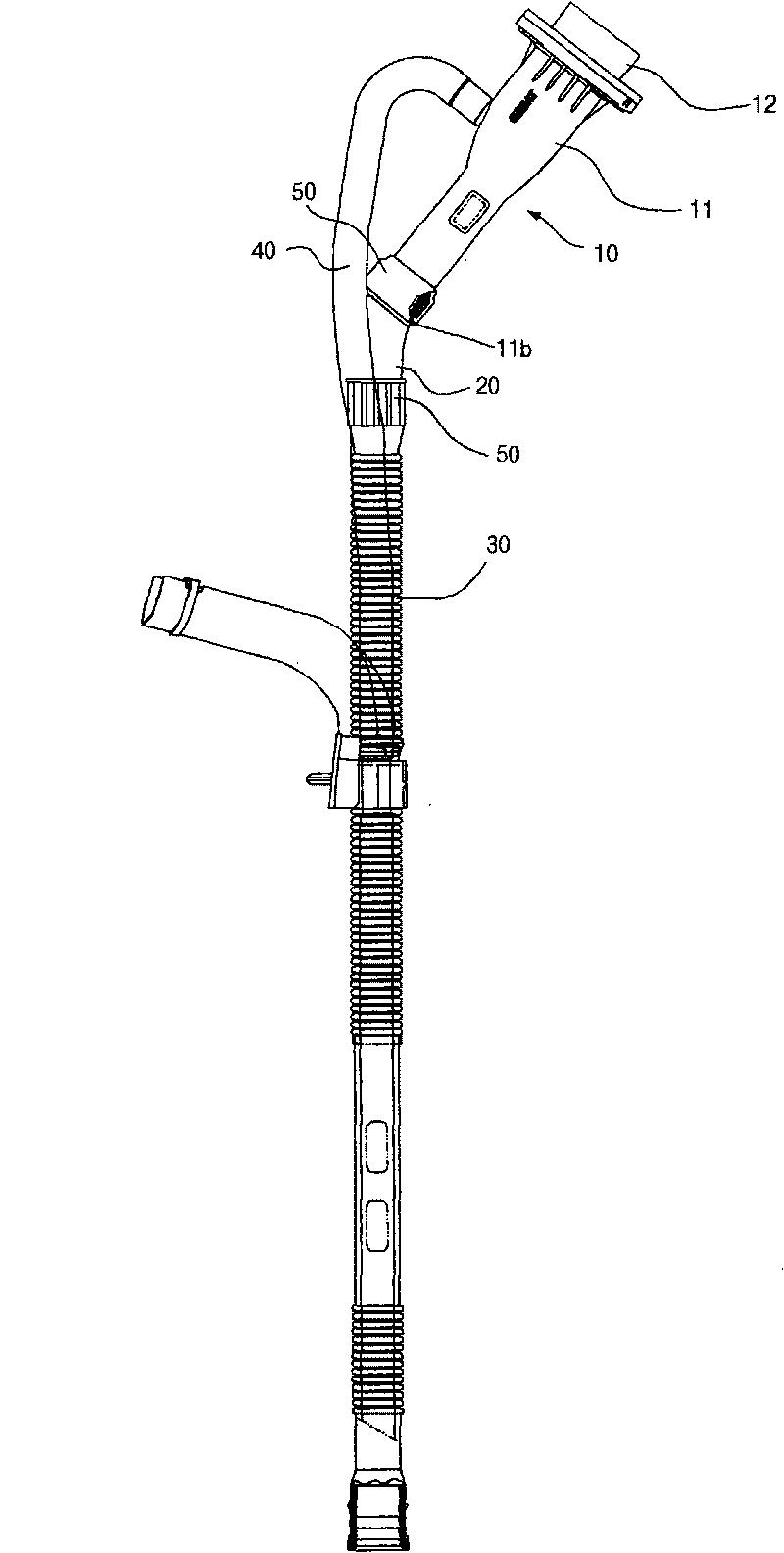 Filler pipe for motor vehicle