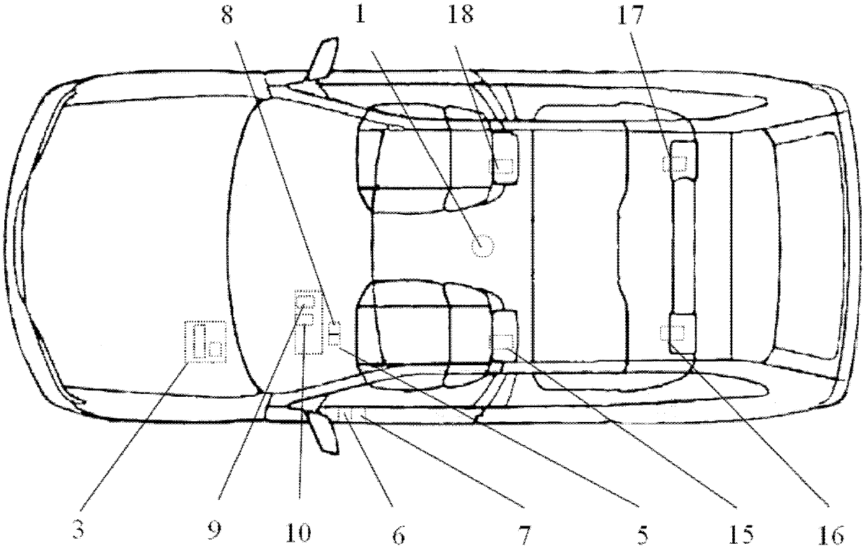 Carbon monoxide poisoning preventive control system for idling automobile