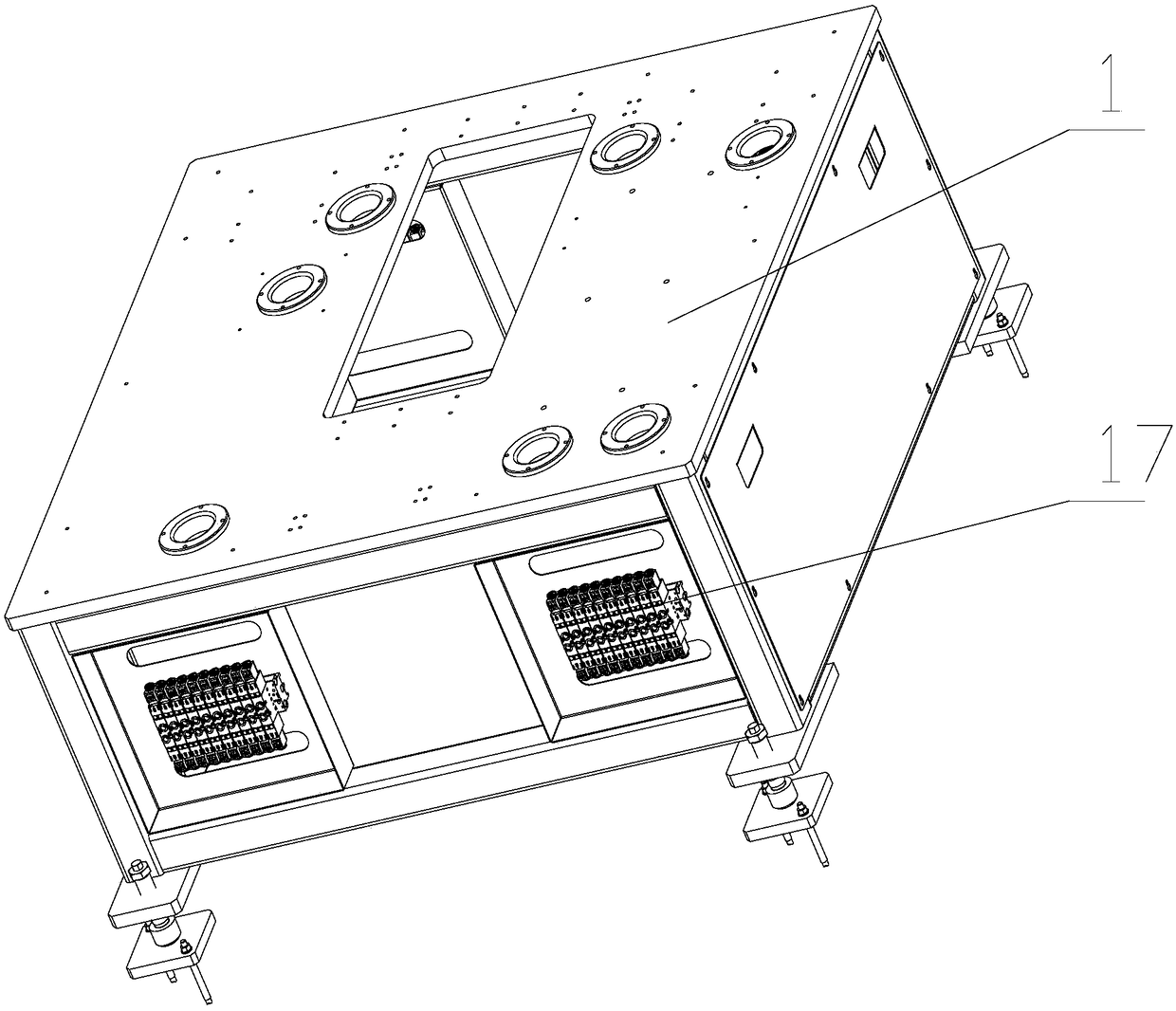 Shaft ringshield mounting device