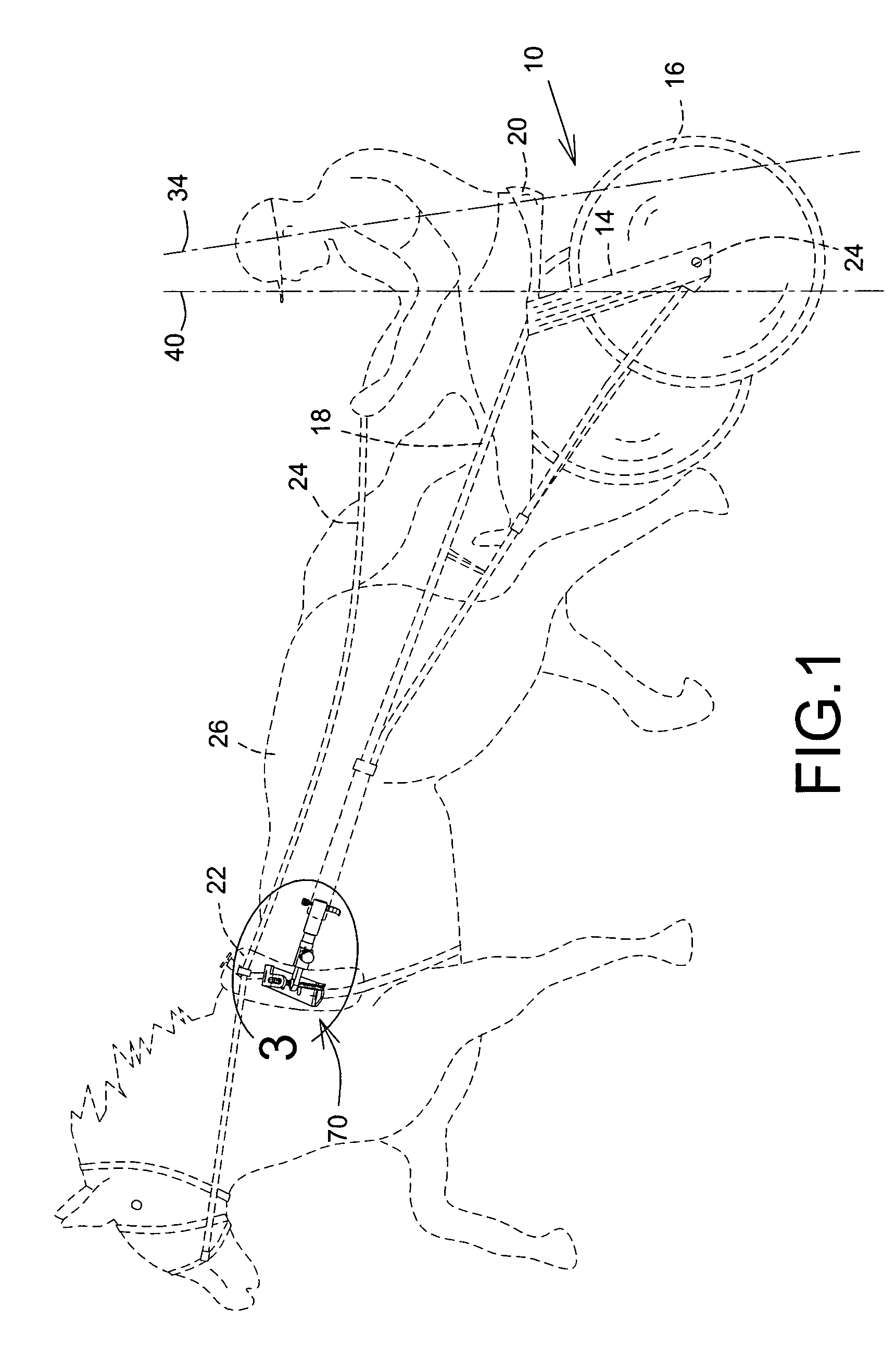 Sulky shaft connector device