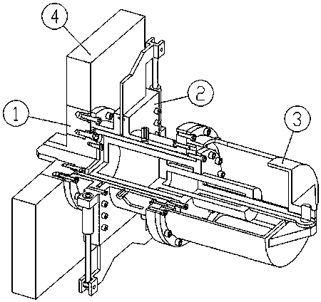 A detachable normal pressure tool changing device