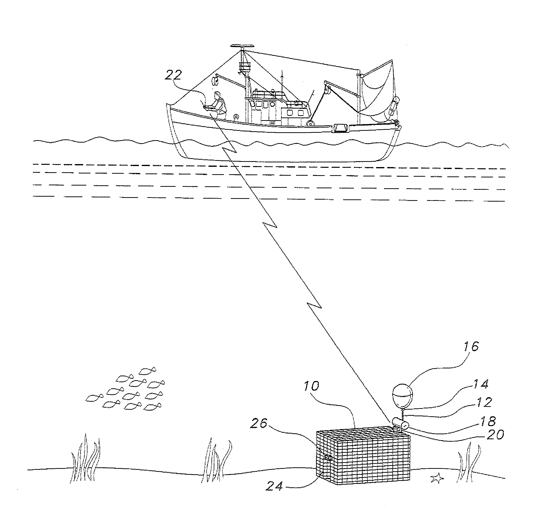 Remotely actuated marker buoy