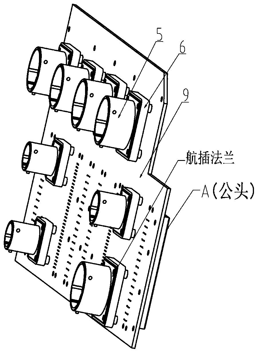 Cabinet with cableless connection structure and its realization method