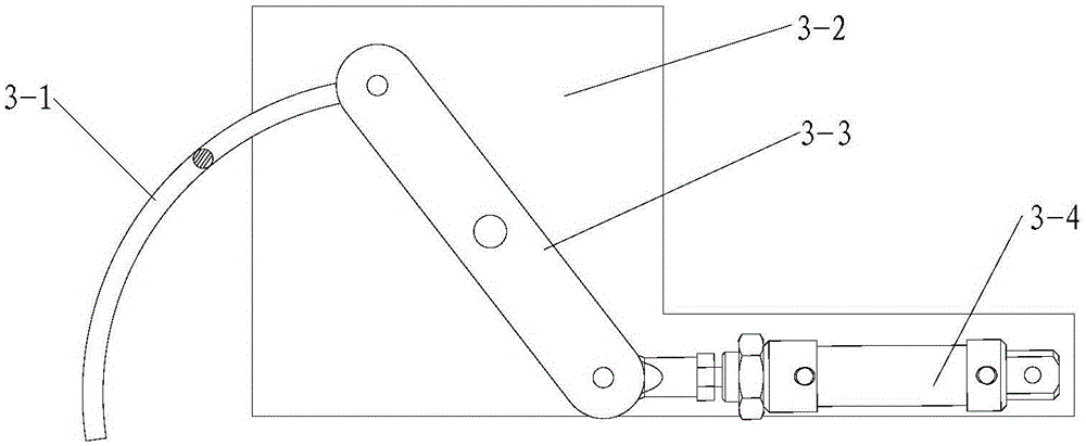 Pre-beating device of carbon fiber multi-layer angle knitting machine