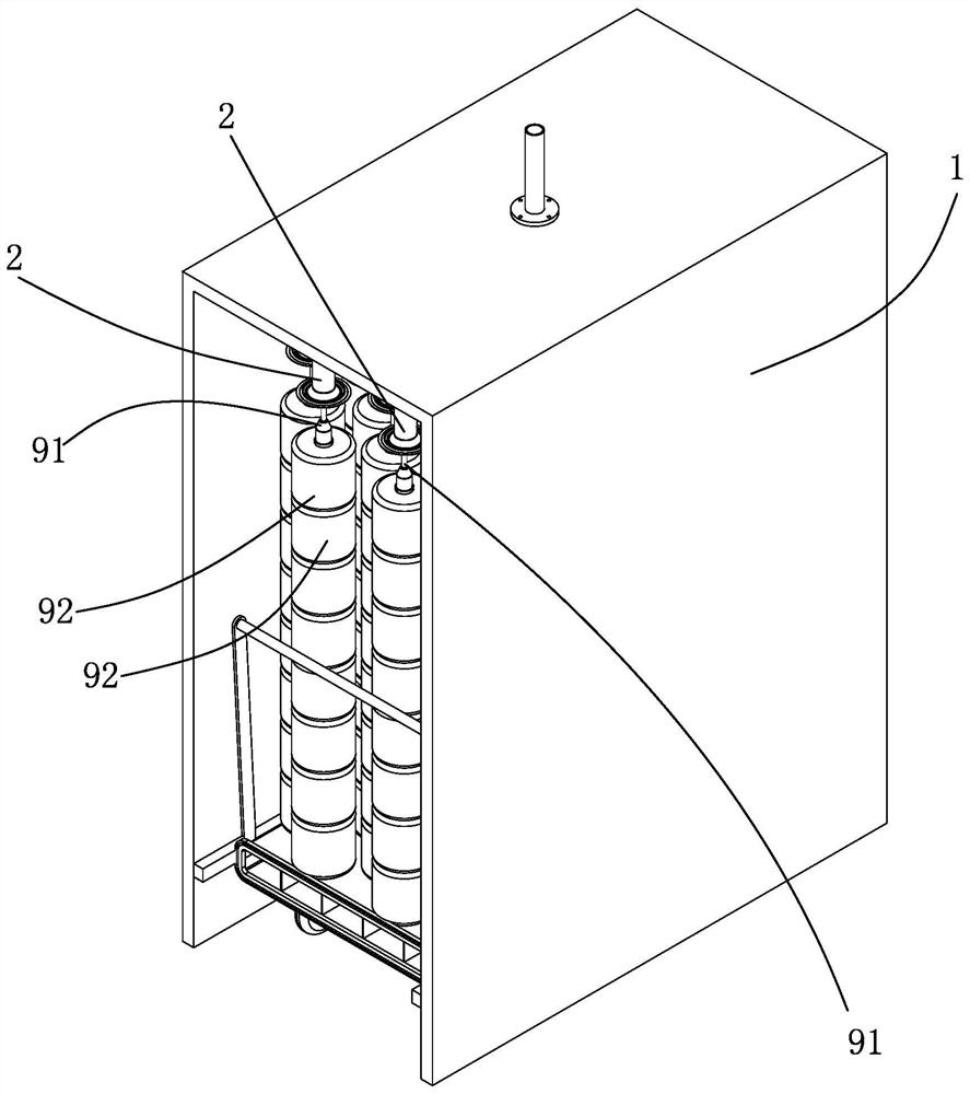 Yarn pressing device for auxiliary drying