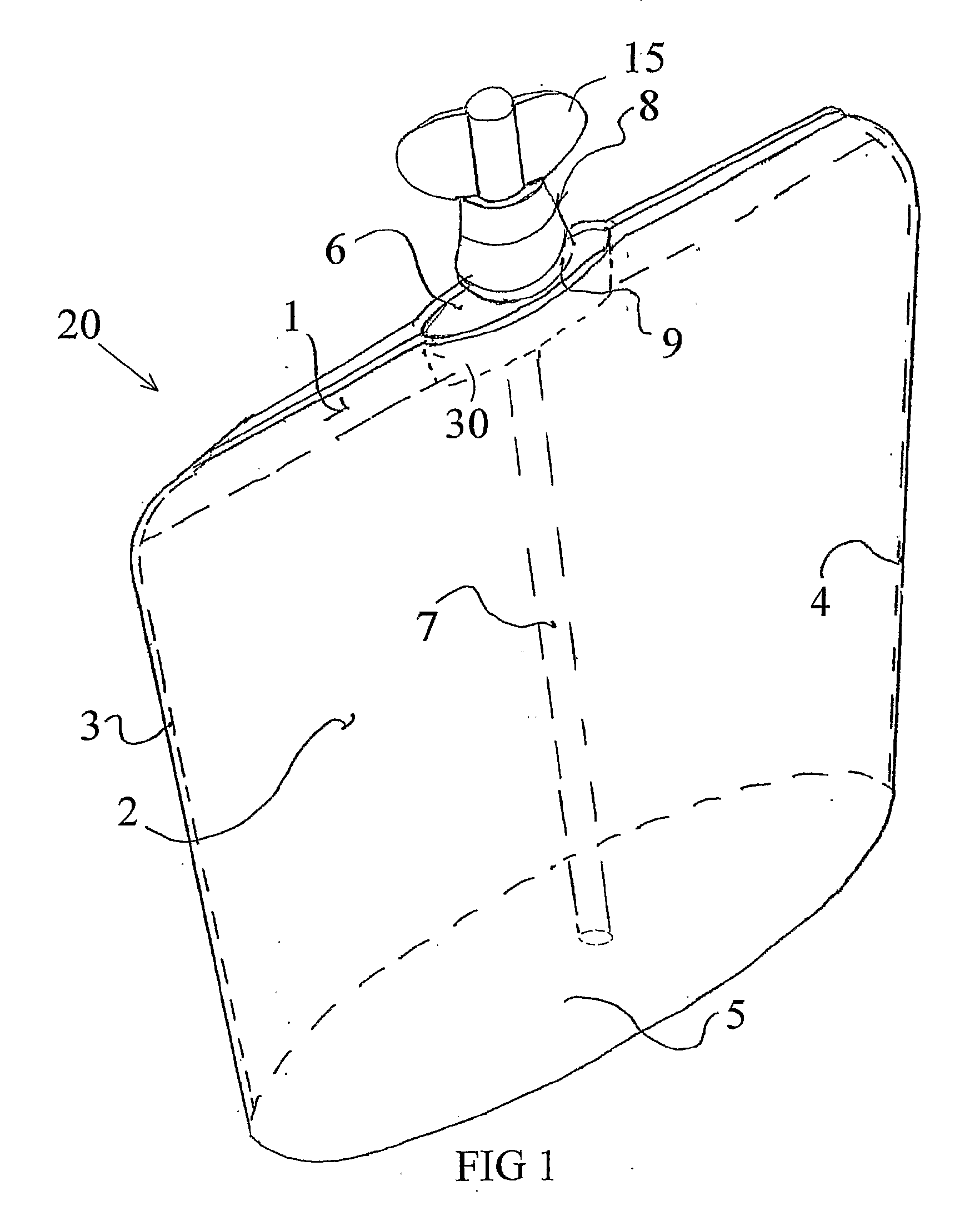 Flexible Stand-Up Pouch with Integral Fitment and Internal Straw