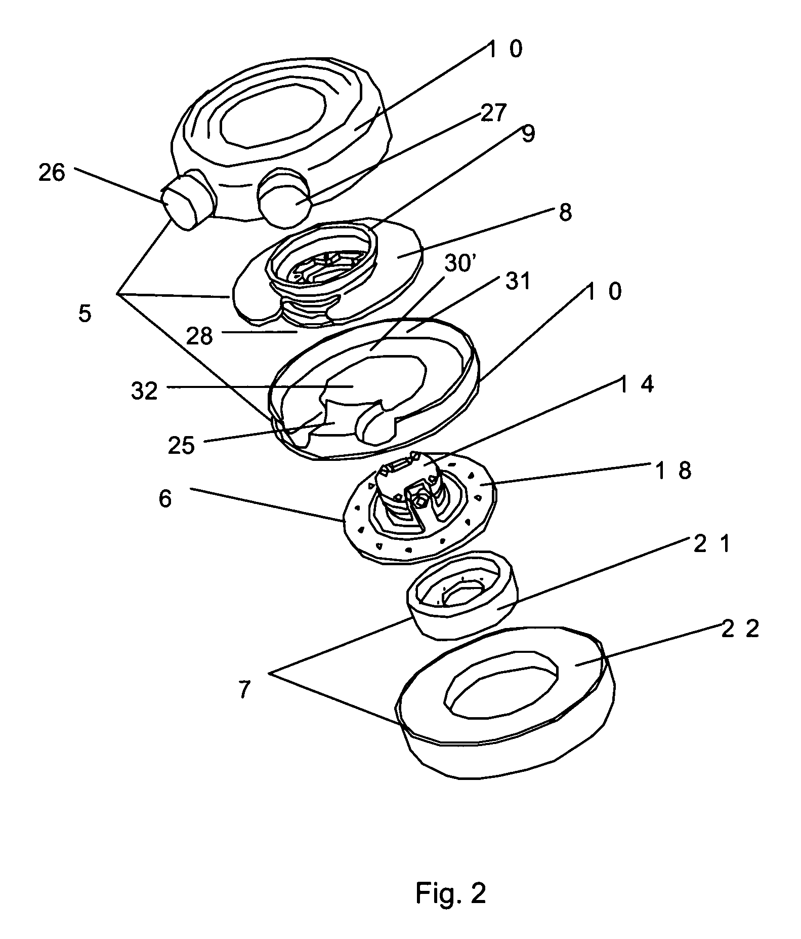 Implantable artificial ventricular assist device