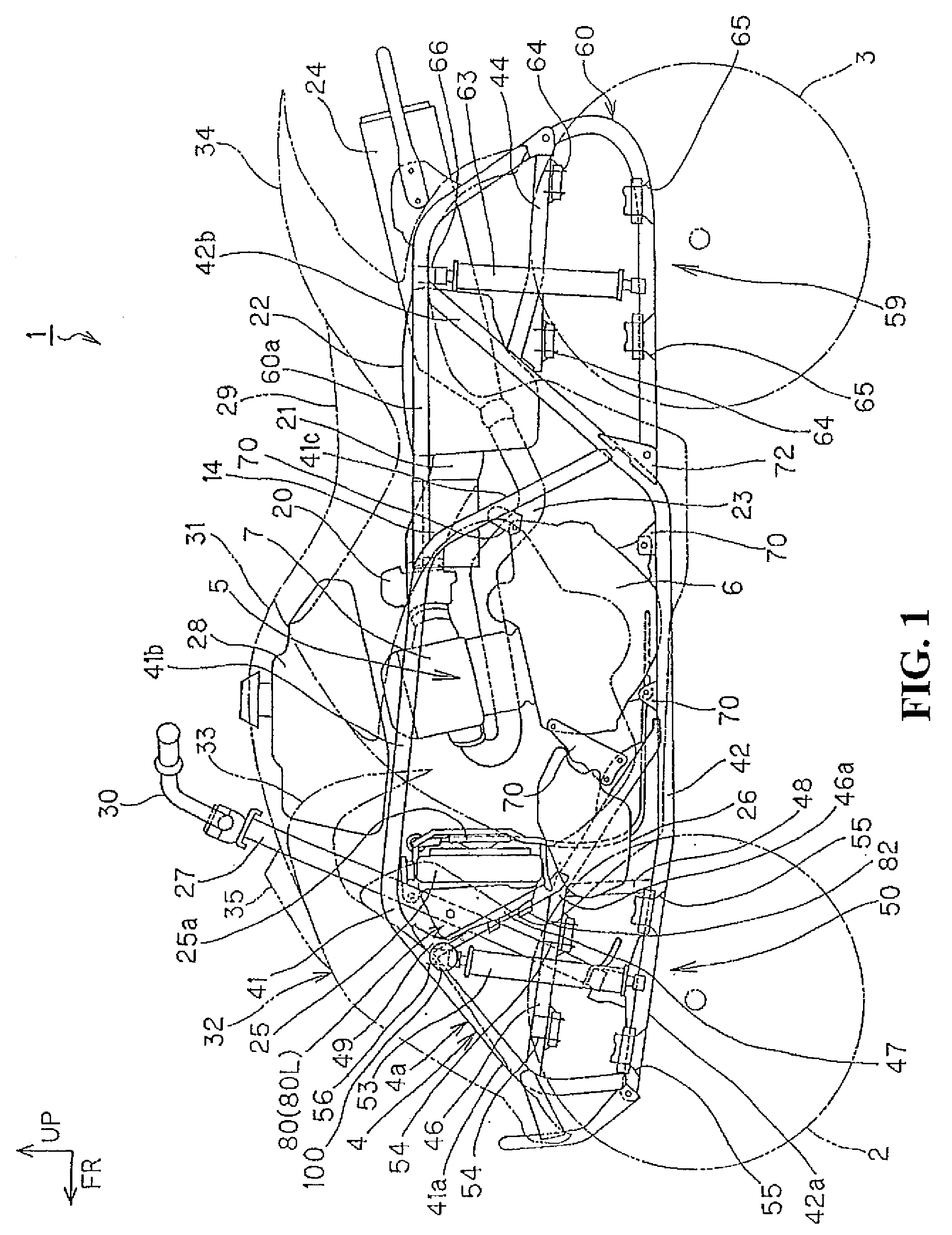 Reflector support structure