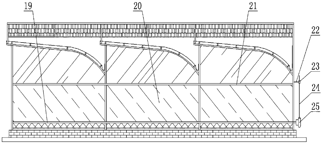 A controllable heat dissipation and heat preservation inclined arch seedling cultivation greenhouse