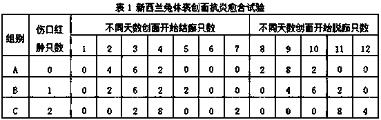 Scar repairing material and preparation method thereof