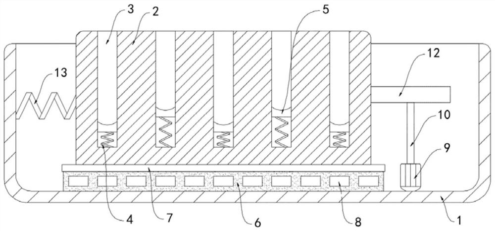 Efficient and stable test tube shaking device