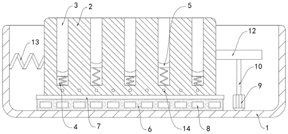 Efficient and stable test tube shaking device