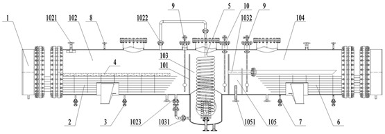 Energy-saving aged oil dehydration device