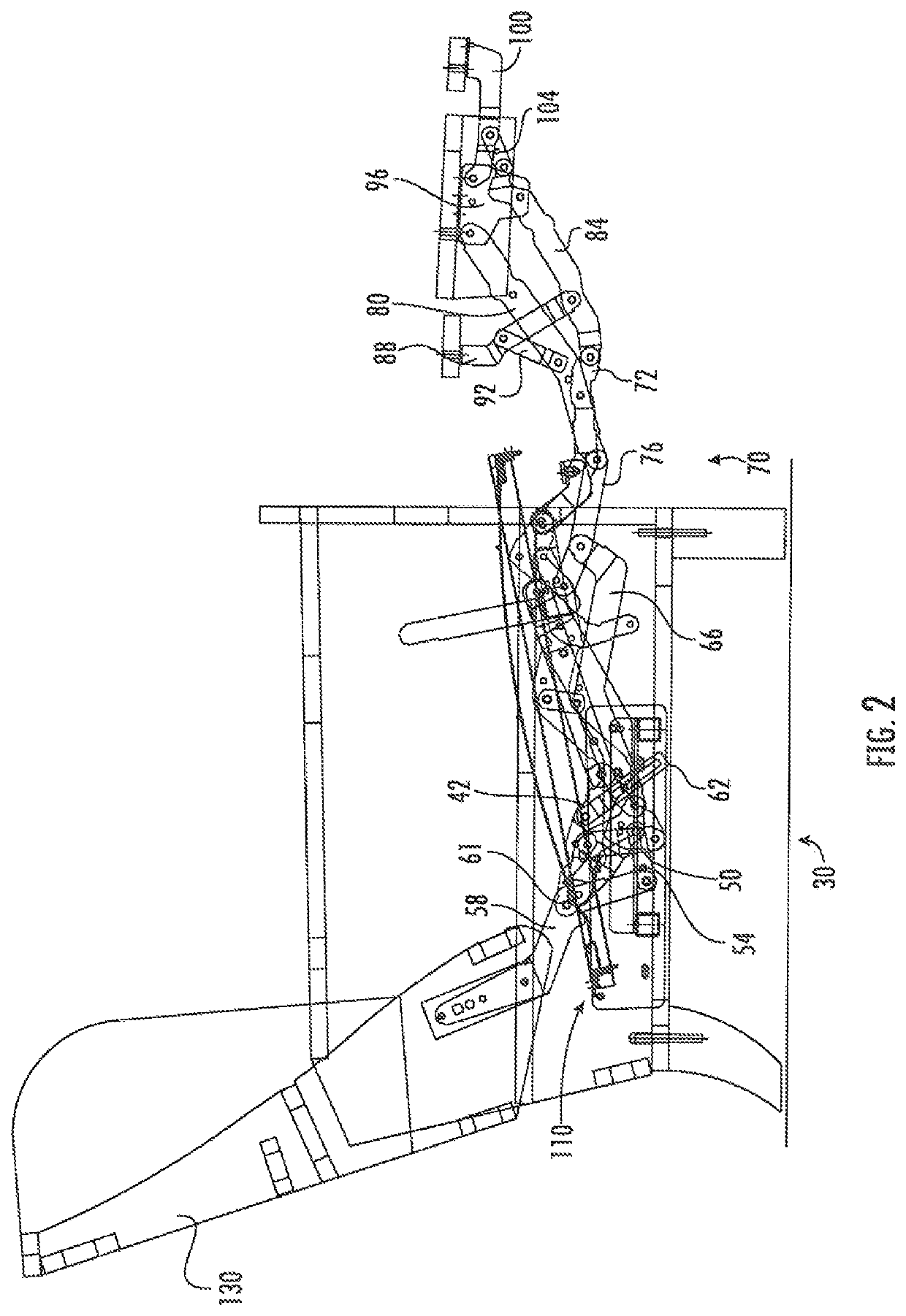 Reclining high-leg seating unit