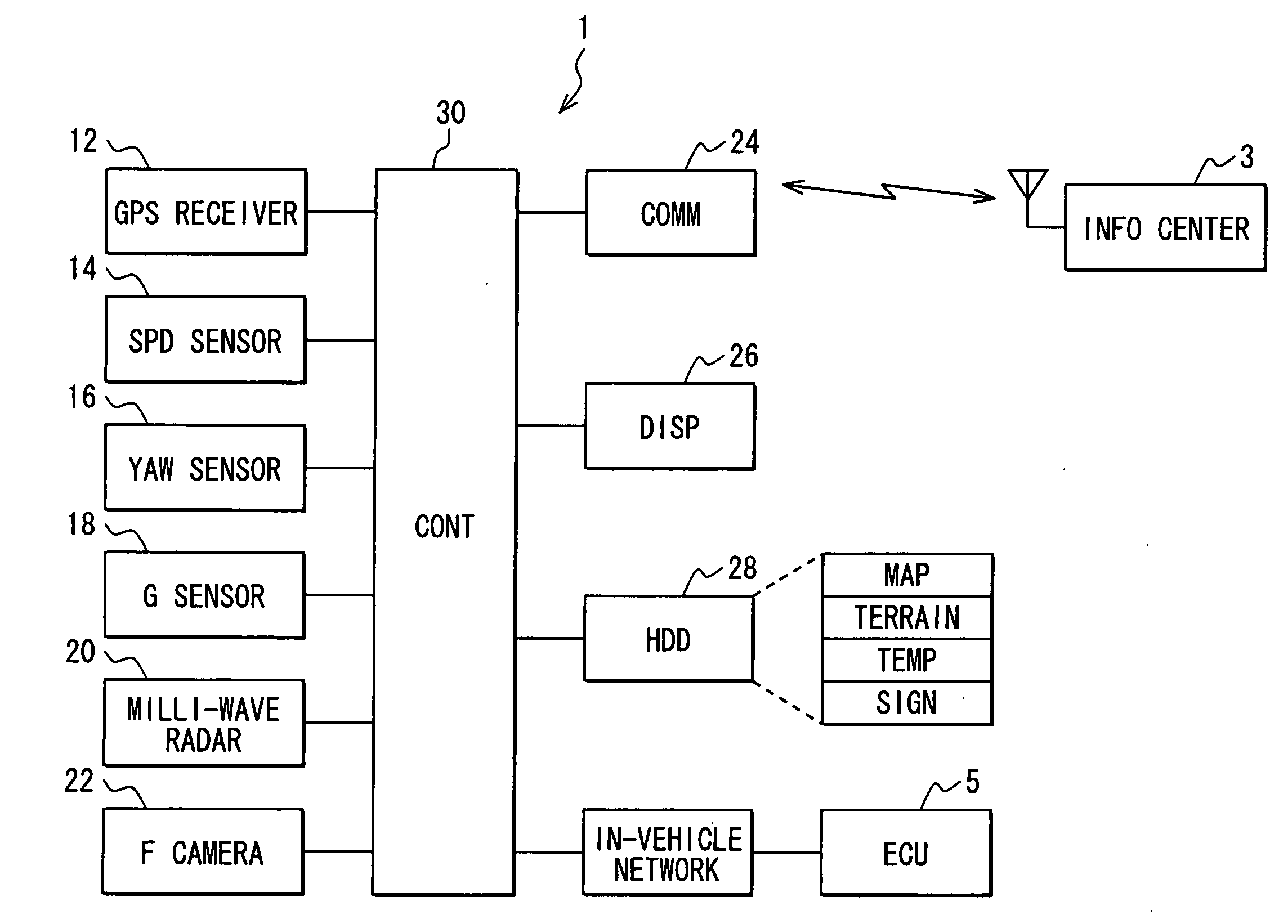 Information storage apparatus and travel environment information recognition apparatus