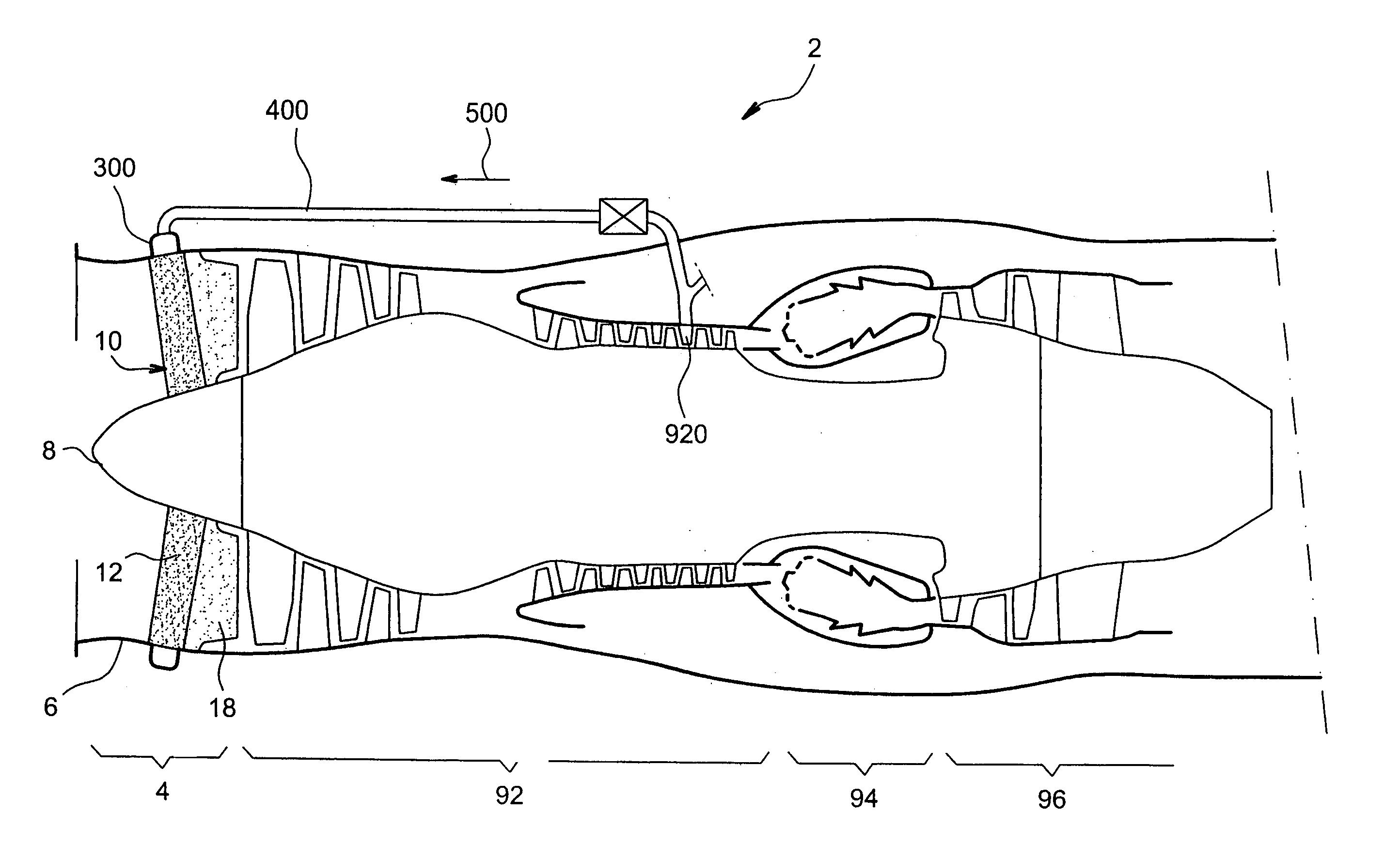 De-icing device for turbojet inlet guide wheel vane, vane provided with such a de-icing device, and aircraft engine equipped with such vanes