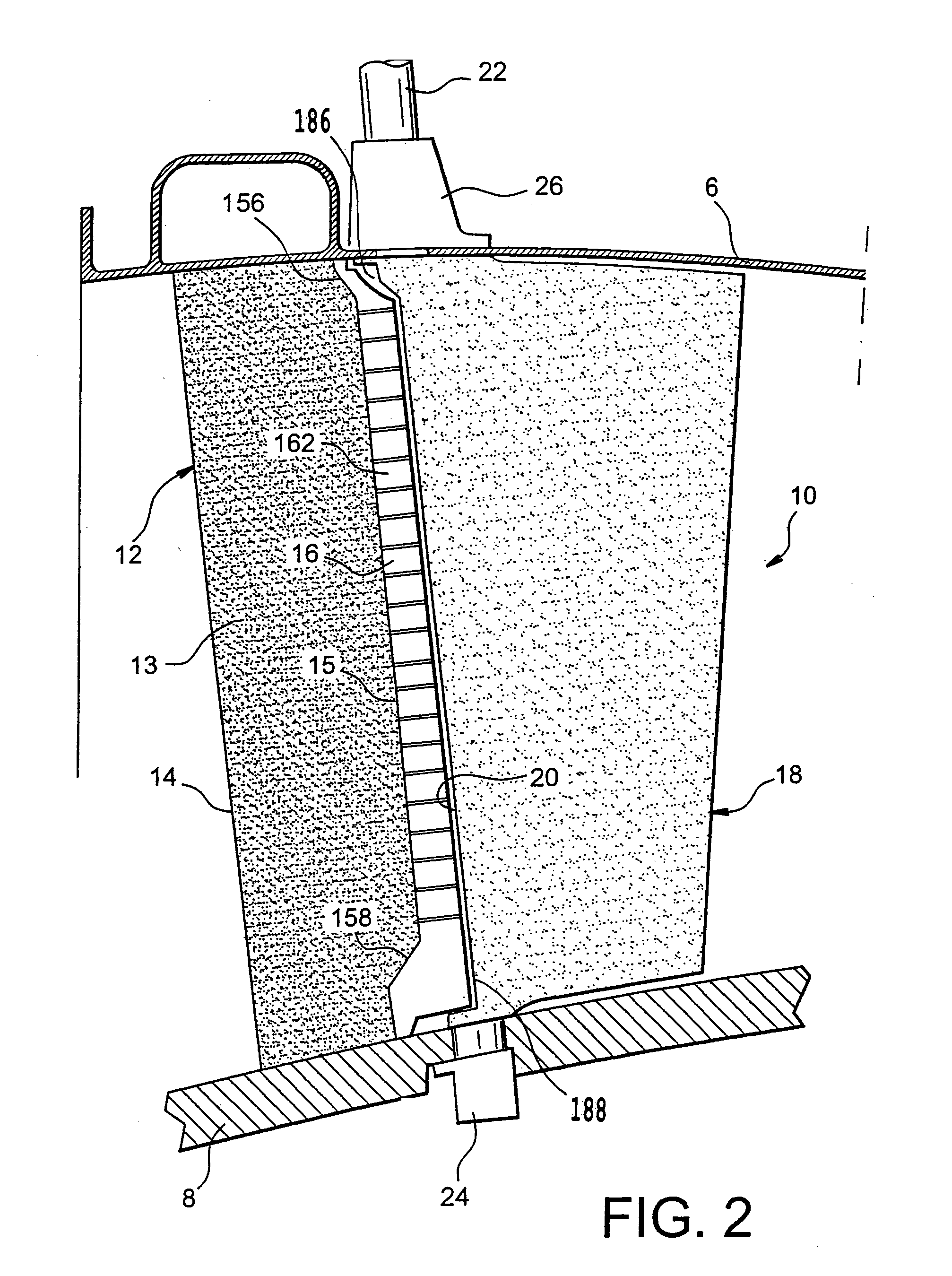 De-icing device for turbojet inlet guide wheel vane, vane provided with such a de-icing device, and aircraft engine equipped with such vanes