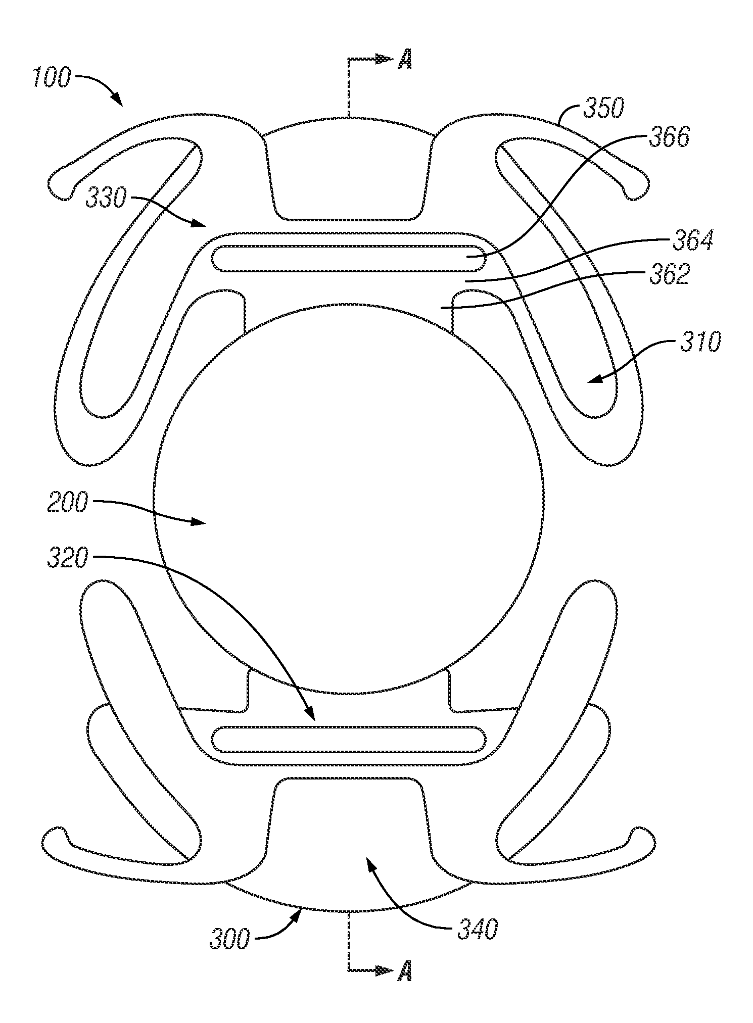 Torsion bar accommodating intraocular lens