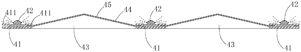 Advertising lamp case comprising diffuse reflection device