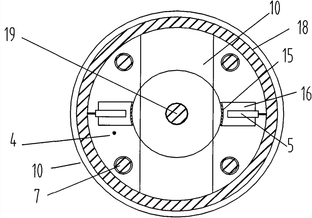 Large model test device simulating deep vertical shaft freezing