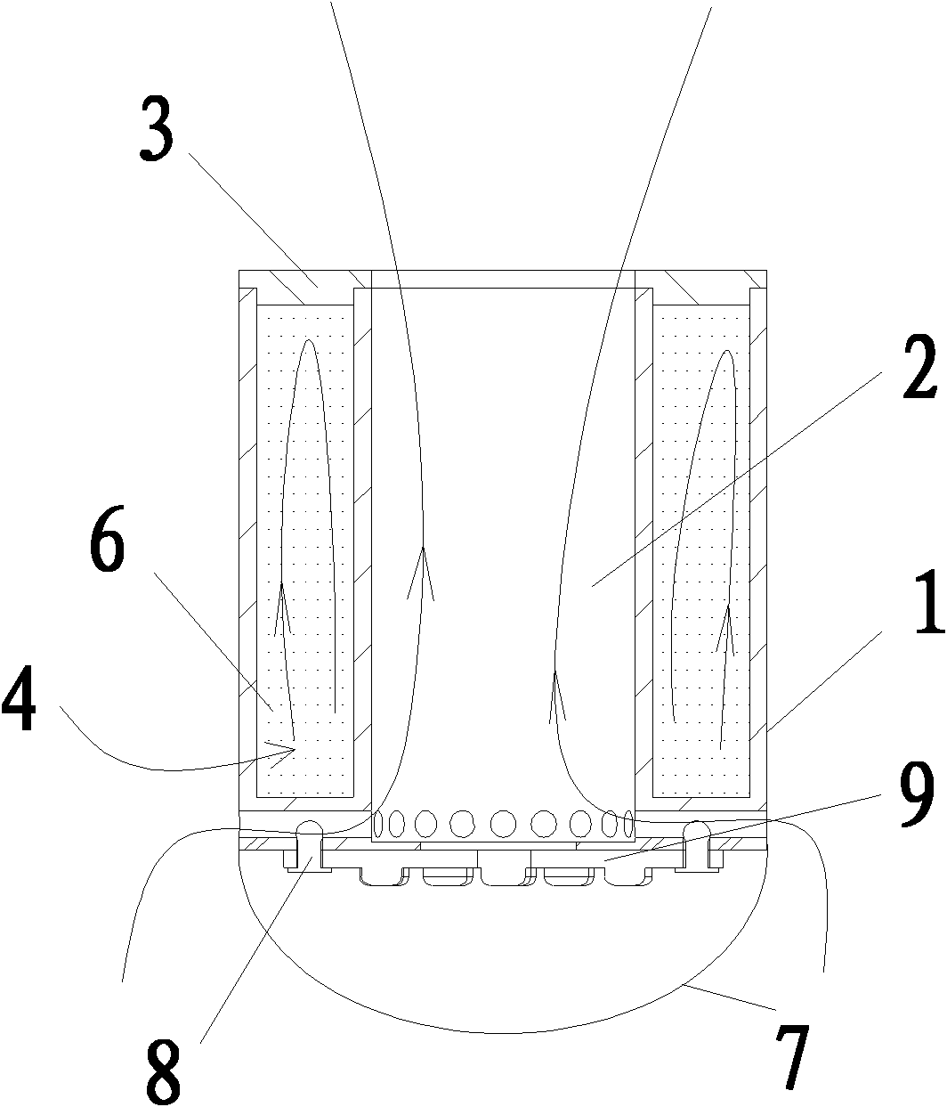 Air-cooled liquid-cooled combined radiating device