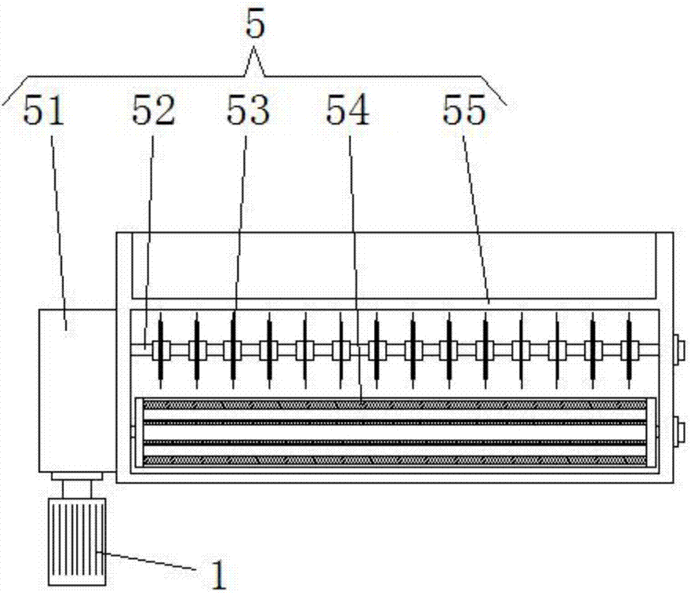 Chopping machine for vegetable processing