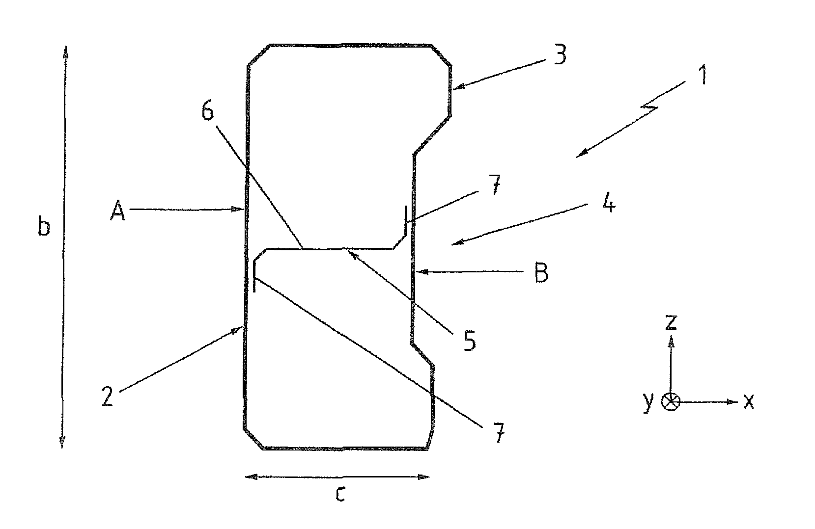 Bumper crossbeam as component of a bumper of a motor vehicle