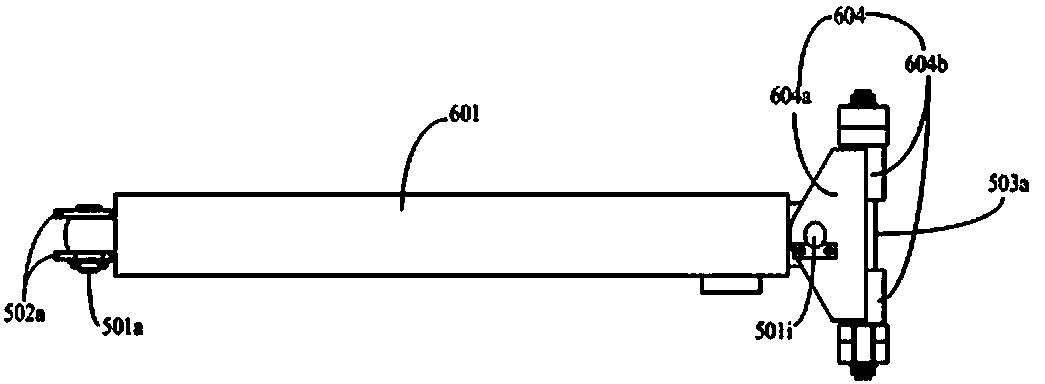 Tower body erecting and descending mechanism for tower crane and erecting and descending method thereof