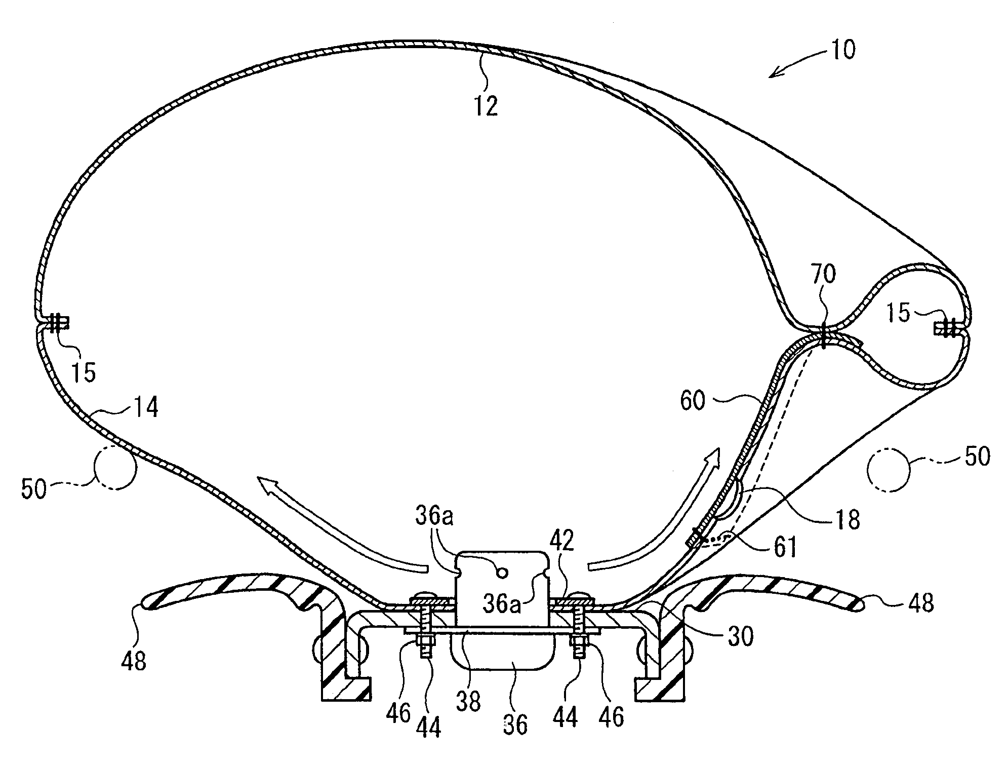 Airbag cushion and airbag apparatus