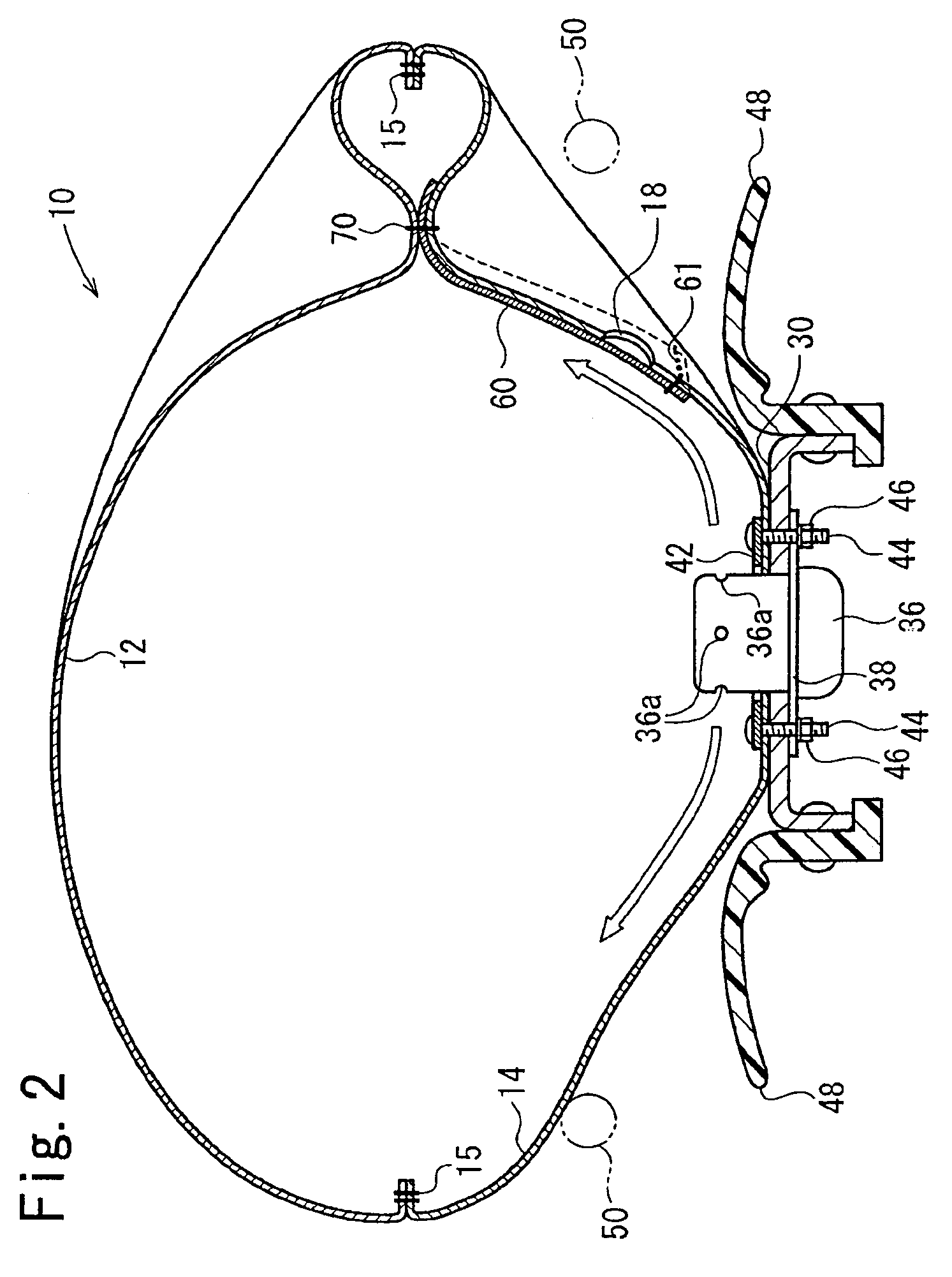 Airbag cushion and airbag apparatus